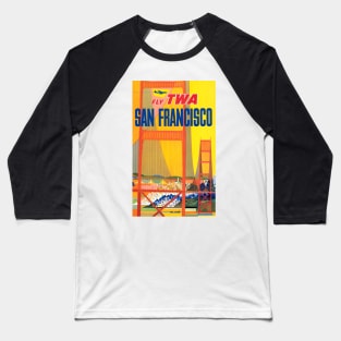 Vintage Travel Poster USA San Francisco Baseball T-Shirt